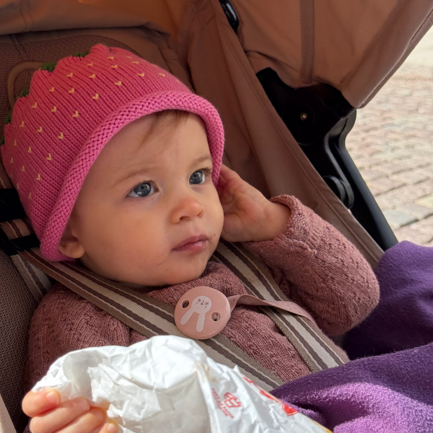 Cappello a lampone - cotone biologico