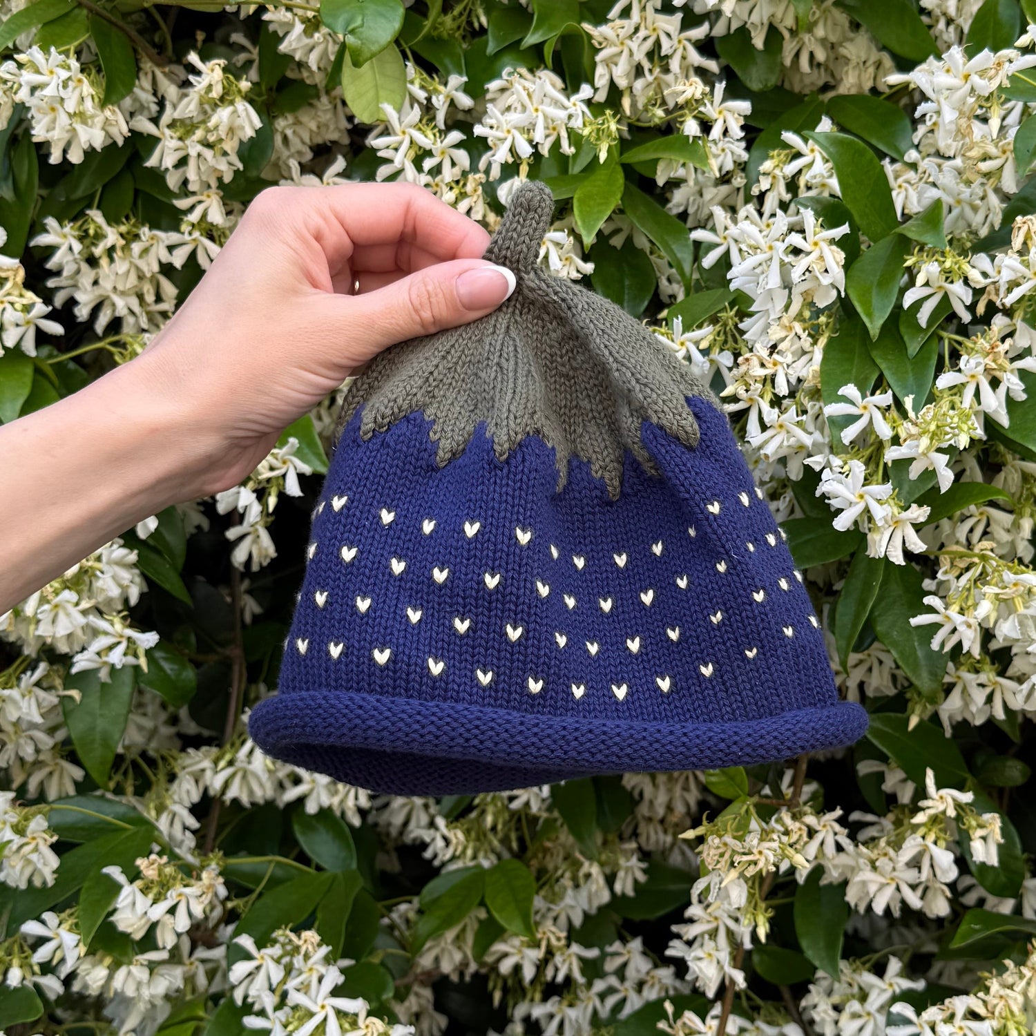 blueberry knitted hat