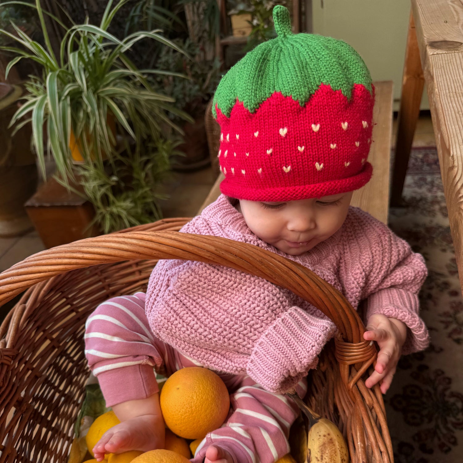 Strawberry Hat for Kids