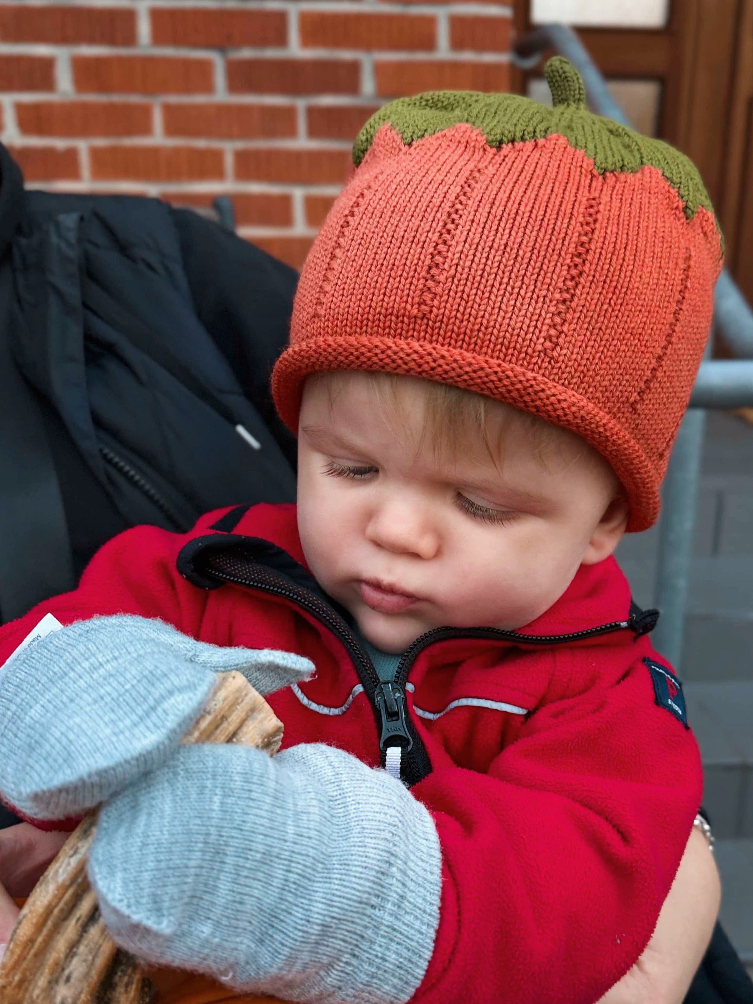 Pumpkin Hat for Kids | Merino Wool Baby Hat - Pop a Plum