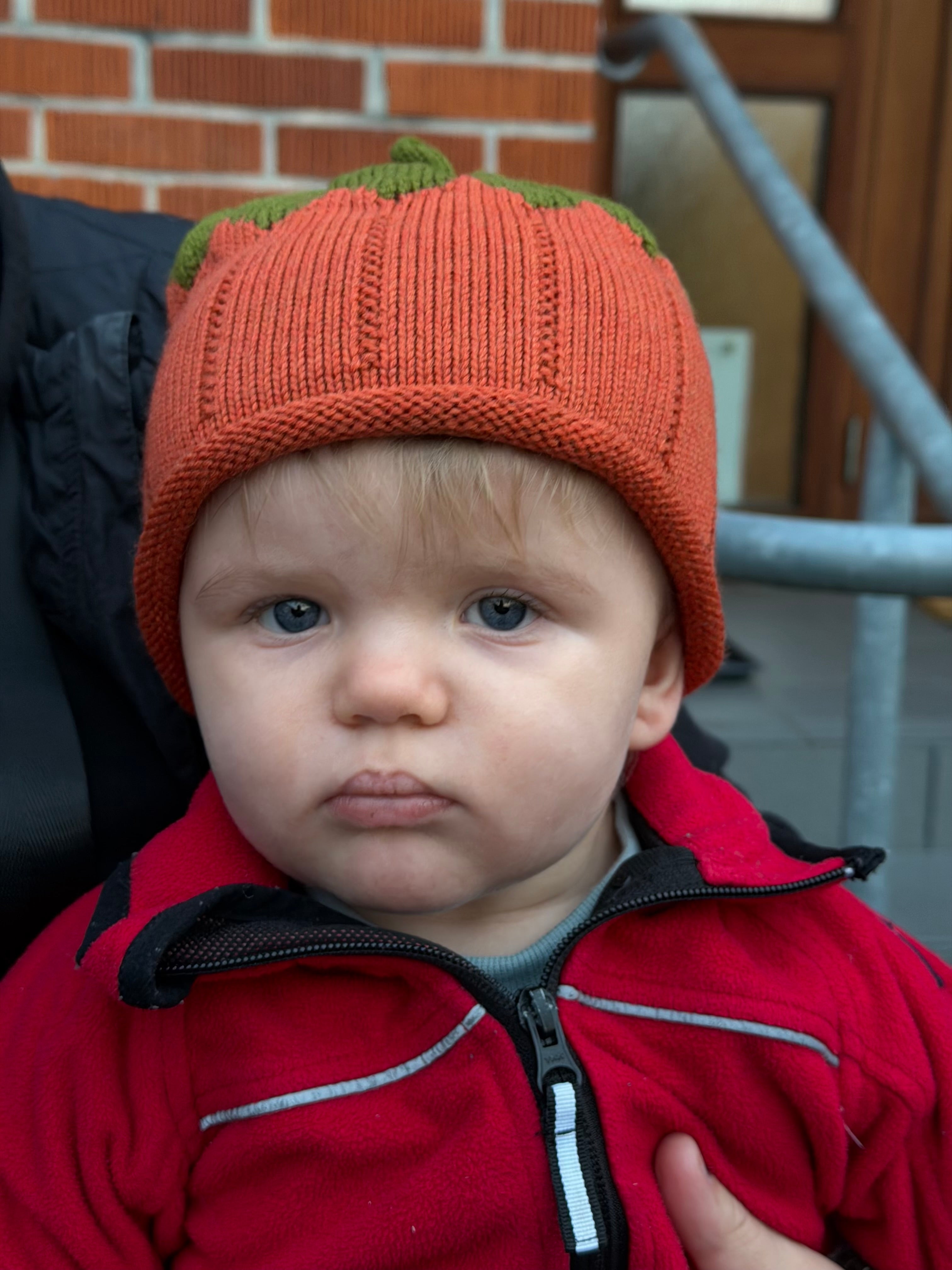 Pumpkin Hat for Kids | Merino Wool Baby Hat - Pop a Plum
